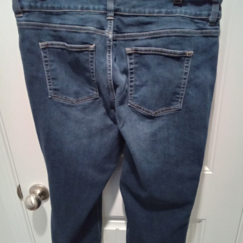 Chaps Plus Size Size 14 Classic Denim Capris Blue Jeans 20" Inseam - Picture 4 of 11
